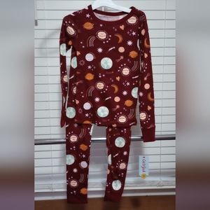 Cat & Jack Girls Long Sleeve Slim Fit Pajama Set